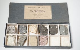 James R. Gregory. Elementary rocks and rock formed minerals, a collection divided between five