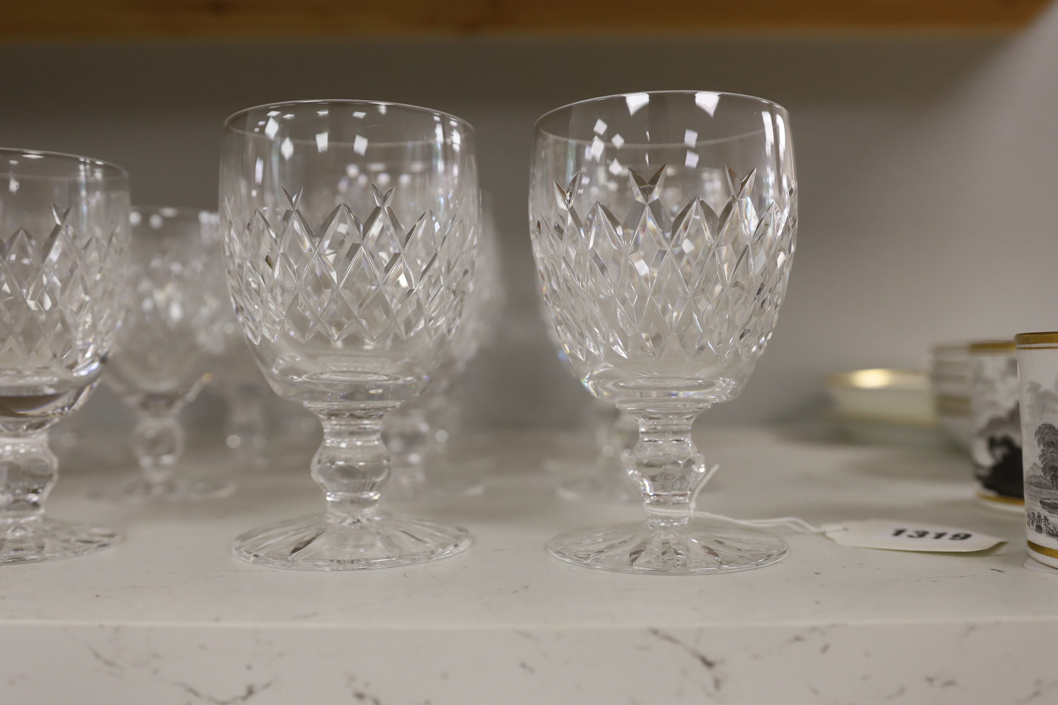 Sixteen Waterford crystal glasses, tallest 13cm high - Image 3 of 4