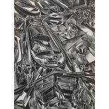 James Edward Bostock (1917-2006), wood engraving, 'Brentford Loch', signed and dated '53, 16/30,