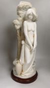 A large Lladro figure, 'La Denus del Cantaro', on stand with certificate, figure and stand 64cm