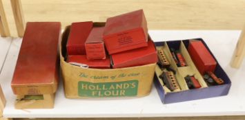 A quantity boxed Hornby Trains, ‘O’ gauge tin plate locomotives, and track