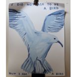 David Shrigley (British b.1968), four offset lithographs, I Did Not Choose to be a Bird, He Will
