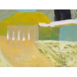 Padraig MacMiadhachain RWA (Irish, 1929-2017), oil on board, 'Canary Landscape I', signed and