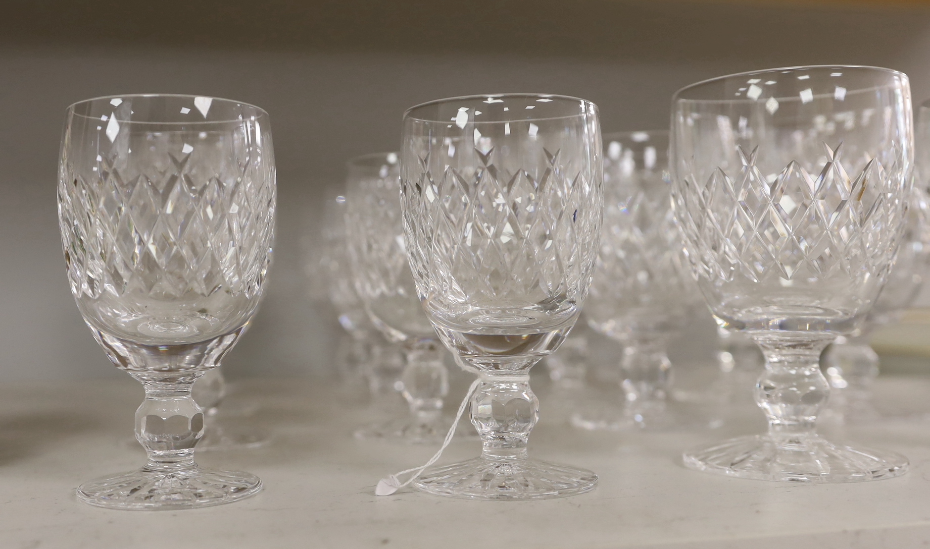 Sixteen Waterford crystal glasses, tallest 13cm high - Image 2 of 4
