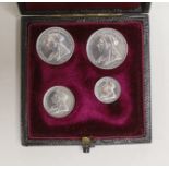 British coins, a cased Victoria maundy set, 1901