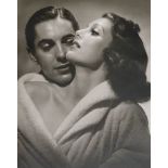 Photograph of the actors Tyrone Power & Lorretta Young, numbered 18/190, signed Hurrell.