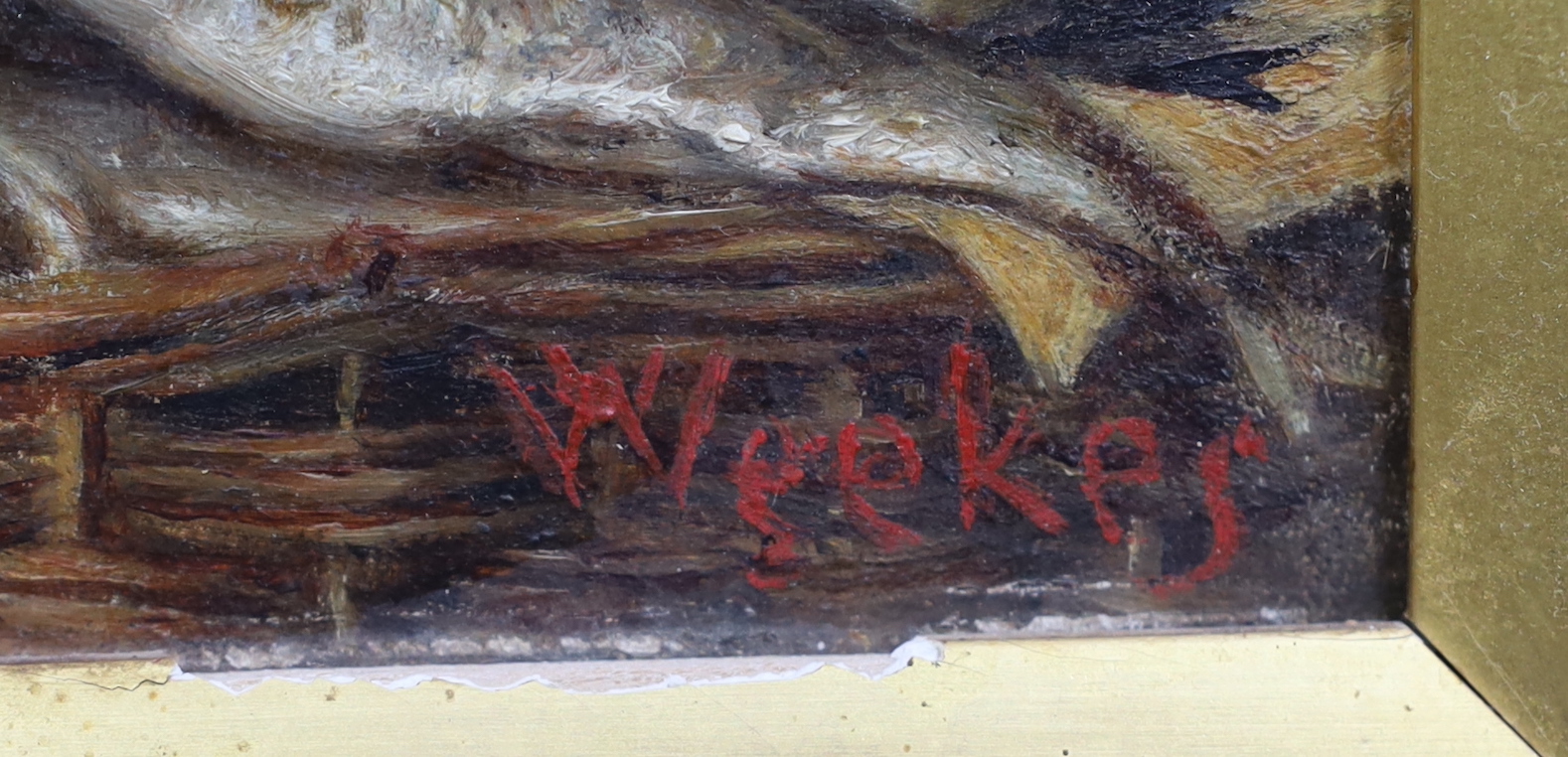 Herbert William Weekes (English, 1841-1914) 'Eheu Fugaces'oil on boardsigned29 x 20cm***CONDITION - Bild 3 aus 4