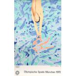 § § David Hockney RA (British b.1937) 'Olympische Spiele München 1972'offset lithograph on thin