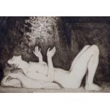 § § Sir William Russell Flint R.A., P.R.W.S. (British, 1880-1969) Reclining female nudedrypoint