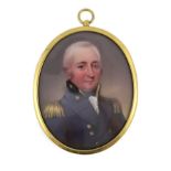 Henry Pierce Bone, R.A. (British, 1779-1855) Miniature portrait of Deputy Commissary General