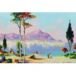 § § Cecil Rochfort D'Oyly John (English, 1906-1993) Mediterranean landscapeoil on canvassigned50 x