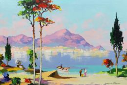 § § Cecil Rochfort D'Oyly John (English, 1906-1993) Mediterranean landscapeoil on canvassigned50 x