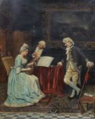 § § Pietro Pederzoli (Italian, 1889-1975) 'The Music Lesson'oil on canvassigned75 x 60cm***CONDITION