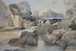 Charles Knight (British, 1901-1990) 'Linton Falls, North Yorkshire'watercoloursigned34.5 x 51cm***
