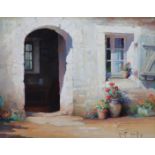 § § Robert Chailloux (French, 1913-2006) 'Cottage doorway'oil on boardsigned26 x 34cm***CONDITION