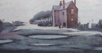 § § Laurence Stephen Lowry R.A. (English, 1887-1976) 'The Lonely House'offset lithographsigned in
