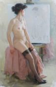 Konstantin Razumov (Russian, b.1974) 'The Painter's Model'oil on canvassigned33 x 23cm***CONDITION