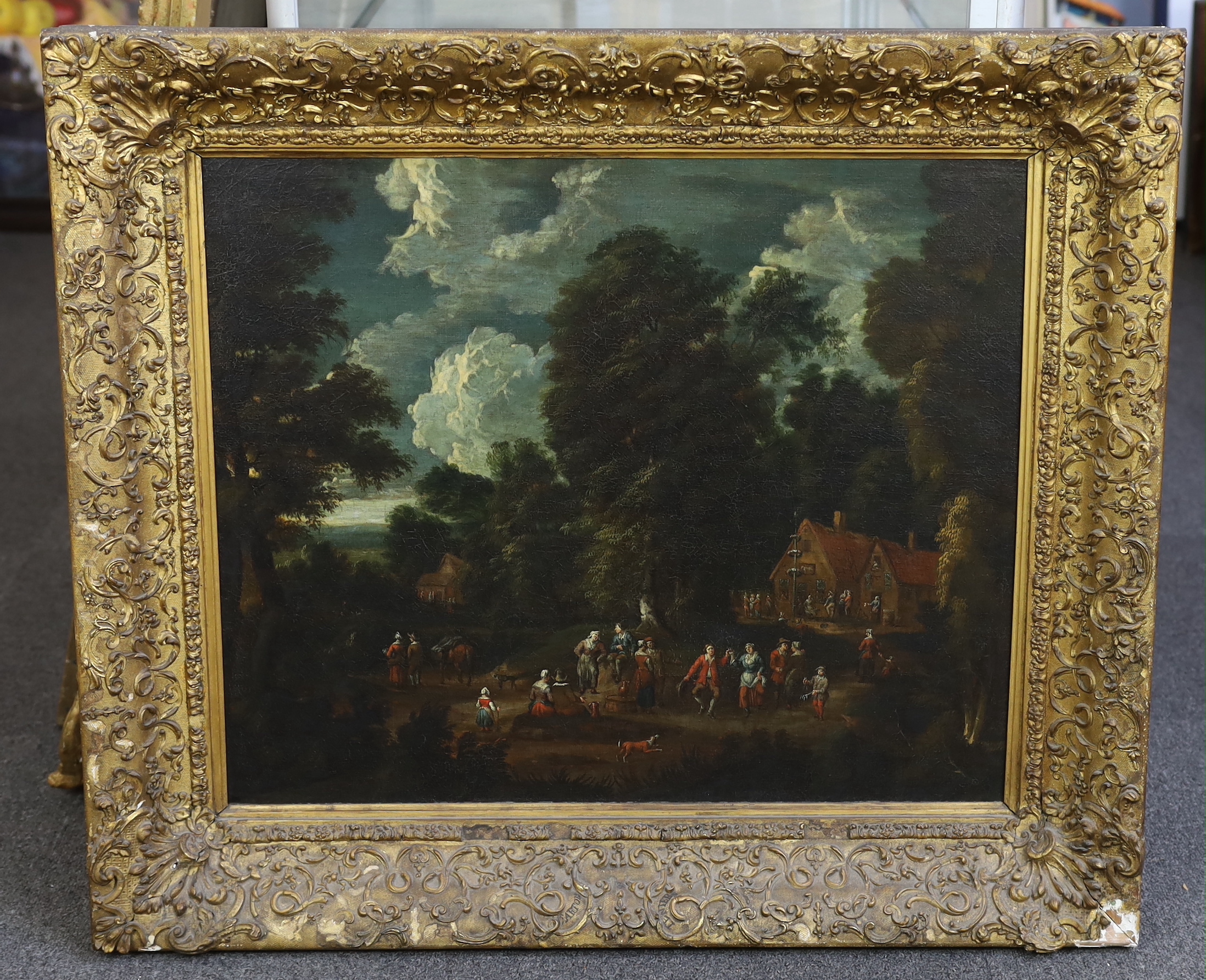 After David Teniers the Younger (Flemish, 1610-1694) 'Kermesse, or Village fête with peasants - Bild 2 aus 3