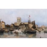 Richard Henry Nibbs (English, 1816–1893) 'Old Shoreham Harbour'watercoloursigned38 x 60cm***