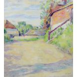 § § Duncan Grant (British, 1885-1978) 'Firle Village 1965'oil on boardsigned44 x 39.5cm***