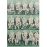 § § Henry Moore O.M., C.H. (English, 1898-1986) Seated figures, 1957colour lithographsigned in