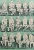 § § Henry Moore O.M., C.H. (English, 1898-1986) Seated figures, 1957colour lithographsigned in