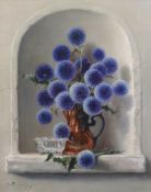 § § Robert Chailloux (French, 1913-2006) 'Echinops in an alcove'oil on canvassigned45 x 37cm***