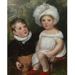 Circle of Sir Thomas Lawrence (British, 1769-1830) Portrait of two childrenoil on canvas75 x