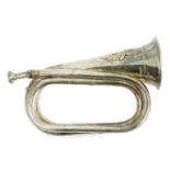 The Cameronians (Scottish Rifles). A George V silver presentation bugle, H.Potter & Co., London,