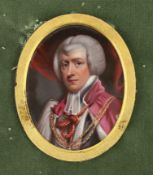 Henry Pierce Bone, R.A. (British, 1779-1855) Miniature portrait of the Arch Bishop of Canterbury