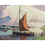 § § Eric Slater (British,1896-1963) 'Morning Calm'woodcutsigned in pencil27 x 36cm***CONDITION