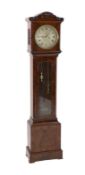 James Edwards of London. An early Victorian flame mahogany cased regulator, with silvered dial,