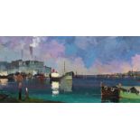 § § Cecil Rochfort D'Oyly John (English, 1906-1993) 'Shoreham Harbour, Sussex'oil on