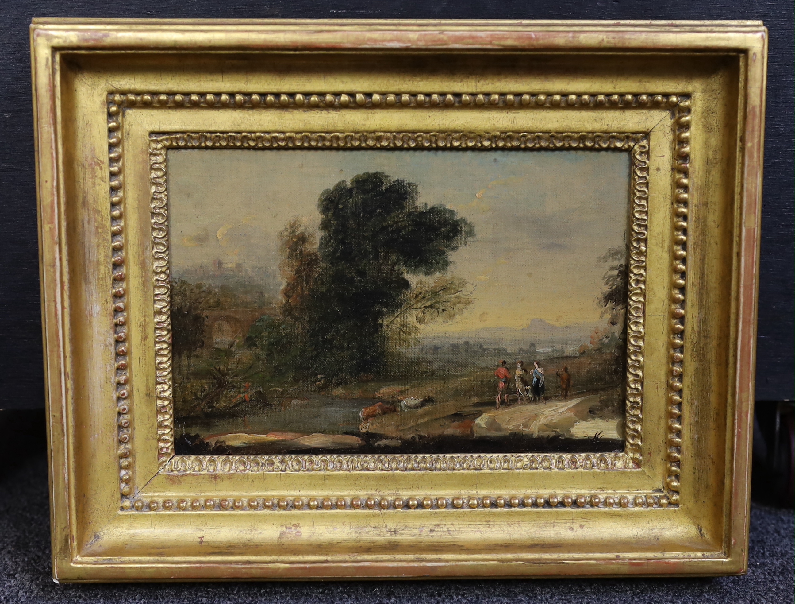 Circle of Claude Lorrain (French, 1600-1682) Sketch for Landscape with Cephalus and Procris Reunited - Bild 2 aus 3