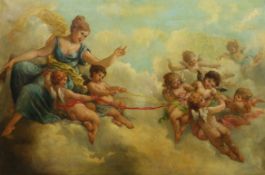 Charles Augustus Henry Lutyens (1829-1915) Venus and cherubs amongst cloudsoil on canvassigned76 x