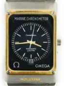A gentleman's stainless steel Omega Constellation Megaquartz Marine Chronometer wrist watch, with