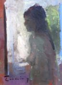 § § Fred Cuming R.A. (British, 1930-2022) 'Small nude'oil on boardsigned with Brandler Galleries
