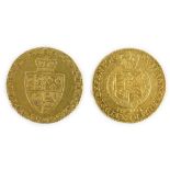 Two George III gold half guineas, 1794 and 1801***CONDITION REPORT***PLEASE NOTE:- Prospective