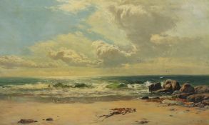 Sidney Richard Percy (British, 1821-1886) 'No 2. A Bit of The Atlantic'oil on canvassigned and dated