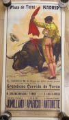 A quantity of Spanish bull fighting and tourist posters