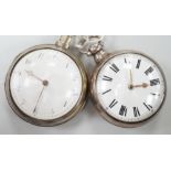 Two Victorian silver pair cased keywind verge pocket watches, by Duncan of Liverpool and Wilson of