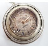 A 19th century base metal pair cased keywind verge pocket watch by George Prior, for the Turkish