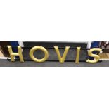 A Hovis sign, 165cm long