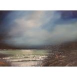 Darren Scott, oil, 'Waterflow', 29x39cm