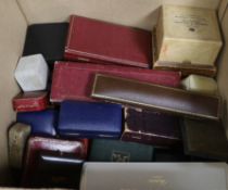 A quantity of assorted jewellery boxes including Chopard and Lane Crawford.