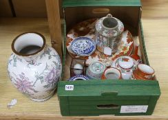 A mixed collection of Chinese and Japanese ceramics