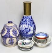 A quantity of Chinese and Japanese ceramics, tallest 43cm high
