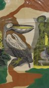 Edward Bawden RA (1903-1989), unfinished and overpainted trial proof lithographic poster, 'St