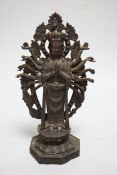 A bronze figure of Avalokiteshvara, 25cm high