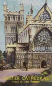 Alan Carr Linford (b.1926), lithographic poster for British Railways, 'Exeter Cathedral - Travel